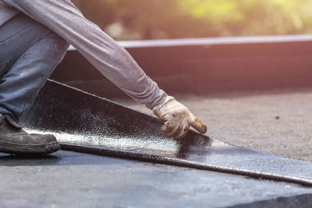 Professional Basement Waterproofing technician working in Trinity, NC